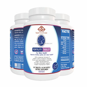 Complément alimentaire pour la fertilité masculine OEM, comprimés antioxydants, vitamines B, C, E, minéraux, extrait de thé vert, 60 comprimés - Product Image 1