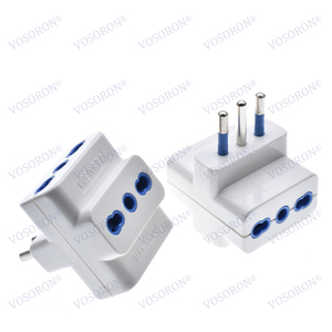 <span class=keywords><strong>Adaptateur</strong></span> <span class=keywords><strong>de</strong></span> <span class=keywords><strong>prise</strong></span> <span class=keywords><strong>de</strong></span> voyage pour l'Italie, 3 prises, <span class=keywords><strong>prise</strong></span> multiple, norme <span class=keywords><strong>italienne</strong></span>, 10A 250V - Product Image 3