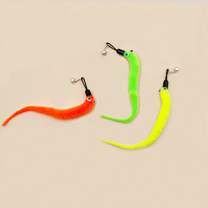 Extra <b>Large</b> New Pet Cat Toy Caterpillar Replacement Head Cat Teasing Stick Cat <b>Plush</b> Toy Fishing Rod Replacement Head - Product Image 2