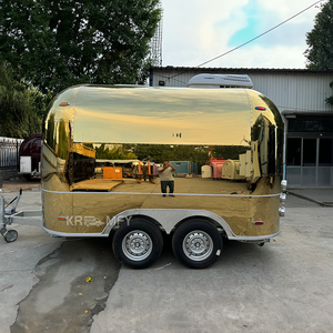 New Fashion Horse Churros Cart Design Fast Trailer <b>Mobile</b> <b>Kitchen</b> Food Truck Coffee Van - Product Image 1
