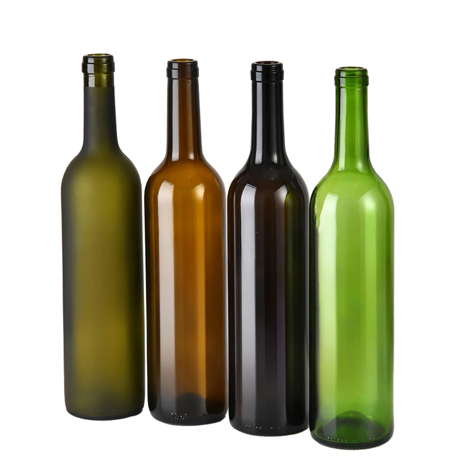 Nueva tendencia Exportación Comercio Botellas de vidrio Botellas de vino 750 Ml Vidrio con tapón de rosca