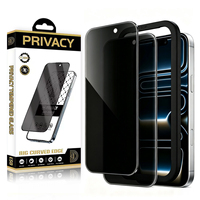 Protection d'écran en verre trempé pour iPhone XS~18 Series 15 ProMax, anti-espion, anti-reflet, couverture intégrale, film de protection pour téléphone, confidentialité renforcée