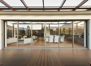 <span class=keywords><strong>Rideau</strong></span> en verre moderne <span class=keywords><strong>Porte</strong></span> pliante avec aluminium sans cadre Patio coulissant Panoramique Accordéon Balcon Cloison <span class=keywords><strong>Porte</strong></span> pliante - Product Image 6