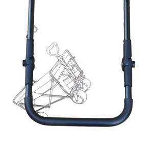 Folding <b>Trolley</b> Handle Joint Black Plastic Push Handle For Shopping Cargo Hauling <b>Trolley</b> Accessories - Product Image 3