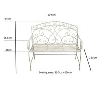 Banc de jardin d'angle circulaire indien de taille personnalisée, banc de patio en fer ardoise à genoux pour la maison, bureau à domicile