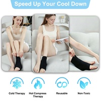 Prix usine – Enveloppe de compression réutilisable pour la cheville et le talon, avec logo personnalisé, pour blessures, en gel solide, pour thérapie par le froid
