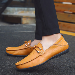 Chaussures plates en cuir décontractées pour hommes de haute qualité, <span class=keywords><strong>marque</strong></span> de mode, mocassins formels, chaussures habillées, chaussures à enfiler - Product Image 6