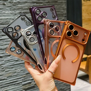 Nueva Funda Protectora Cuadrada para Teléfono Móvil iPhone 17 16 15 Todos los Modelos, Carcasa Mate con Esquinas Reforzadas, 14 13 Pro Max, Tono Dorado - Product Image 2