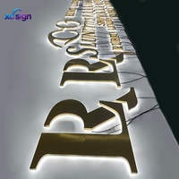 Enseigne lumineuse LED acrylique personnalisée 3D avec cadre en acier inoxydable, transformateur IP65, pour usage commercial, maison, bar, centre commercial, entrée, mur