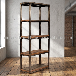 Étagère Murale Industrielle en Métal Noir Personnalisable et Réglable, en Tuyaux de Fer, pour Bureau à Domicile et Salon, OEM Clé HEN - Product Image 2