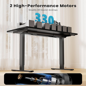 Khung bàn cơ khí chịu tải 150kg/330lbs, chân bàn có thể kéo dài bằng mô tơ kép, khung bàn đứng có thể điều chỉnh chiều cao - Product Image 2