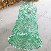 30 pulgadas * 160 cm 5-7mm grande de acero inoxidable cangrejo/langosta/pulpo/trampas para peces con bolsillo de cebo para el mercado de EE. UU.