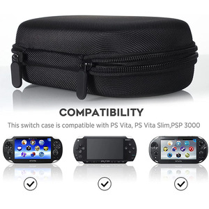 Funda Estuche Portátil de Viaje con Cremallera Compatible con Consola de Juegos Sony <span class=keywords><strong>PSVita</strong></span> <span class=keywords><strong>1000</strong></span> 2000 (Negro) - Product Image 5