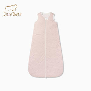 Kantung tidur bayi katun organik serat bambu dua arah ritsleting tahan tendangan ukuran ritsleting baju tidur bayi setelan tidur - Product Image 6
