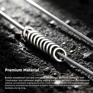 Anillo de Acero Inoxidable de 2mm con Un Solo Bucle, Conector de Pesca con Mosca para Accesorios de Atado de Moscas - Product Image 2