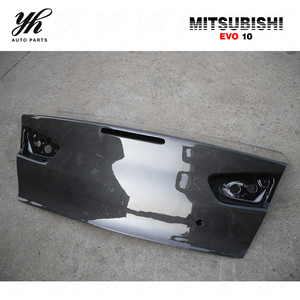 ฝากระโปรงท้ายคาร์บอนไฟเบอร์สีดำคุณภาพสูง ยี่ห้อ YH สำหรับรถยนต์มิตซูบิชิ แลนเซอร์ อีโวลูชั่น <span class=keywords><strong>EVO</strong></span> <span class=keywords><strong>X</strong></span> ปี 1990-1991 แบบ OEM - Product Image 6