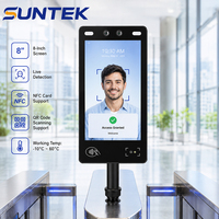 Máquina de Control de Acceso Inteligente con Reconocimiento Facial RFID, Detección de Movimiento, Registro Biométrico de Tiempo, Visión Nocturna, Unidad Flash USB, ID SUNTEK