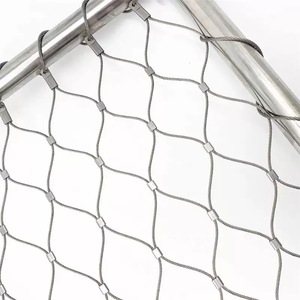 Malla de seguridad de cable de acero inoxidable de 2 mm para balaustradas, tejido liso flexible con soldadura y corte para cercas y zoológicos - Product Image 1