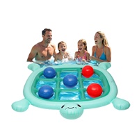 Herstellerproduzierte PVC Aufblasbare Schildkröten-Poolmatratze Eltern-Kind Interaktives Wasserspielzeug Schwimmende Wasserliege 60 Zoll X 73 Zoll (152cm)