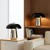 Lampe de table décorative de luxe moderne avec corps en fer et abat-jour en métal, éclairage de lecture pour la maison, les bureaux et l'utilisation de PC