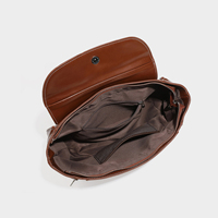 Sacs à main vintage en cuir PU huilé, couleurs unies personnalisées, sacs à bandoulière pour femmes, sacs tendance pour le quotidien, sacs sous le bras pour dames