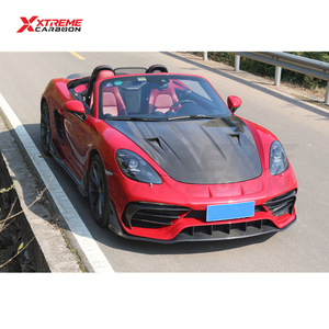 Lèvre de pare-chocs avant XTREME en fibre de carbone style PD pour <span class=keywords><strong>Porsche</strong></span> 718 982 Cayman Boxster, spoiler avant, diffuseur, séparateur, pièces automobiles - Product Image 5