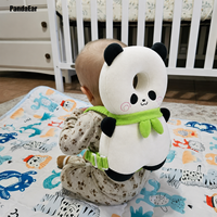 Coussin de protection multifonctionnel pour bébé, motif dessin animé, élastique, anti-chute, pour la tête, coussin de sécurité pour enfants en voyage
