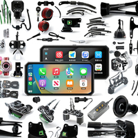 6.25 "Android Auto/WiFi GPS Navigation Deux Caméras Moteur DVR BSD TPMS Sans Fil Carplay Para Moto Écran Moto Accessoires