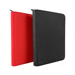 Vente en gros de classeurs à cartes à collectionner en cuir PU personnalisés de qualité supérieure avec 9 pochettes et pages intérieures en PP pour la collection de cartes - Product Image 2