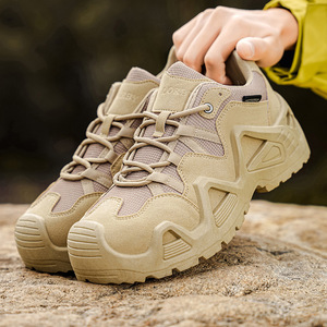 Fábrica personaliza nuevas botas marrones para exteriores, ultraligeras, impermeables, para entrenamiento en el desierto, de caña alta, China - Product Image 2
