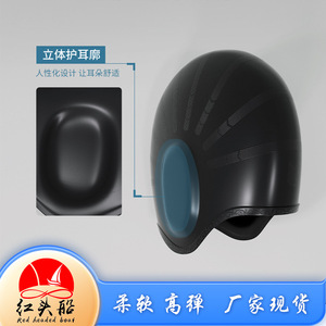 Gorro de ducha de silicona con orejeras, cobertura completa para cabello largo de mujer, gorro de natación para adultos, para hombres con circunferencia de cabeza grande - Product Image 5