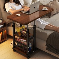 Table de chevet mobile réglable en hauteur, bureau d'étude/bureau pour étudiant, utilisation à domicile, panneau MDF