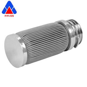 Vente en gros de filtre à fondre Élément filtrant pour bougie Filtre à fondre plissé Acier inoxydable 304 316 Cartouche filtrante à fondre Filtre Ss - Product Image 1