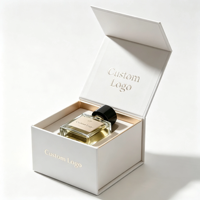 Boîte cadeau parfum personnalisée avec logo, boîte magnétique, emballage en carton, logo en feuille d'or, boîte rigide en papier pour emballage cosmétique