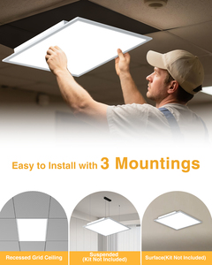 מלאי אותנו eu 2ft * 2ft 40w 3000k-6500k 5wattage 5cct מתכווננת 60 x60 led פאנל אור - Product Image 4