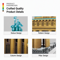 Bloques de Construcción Personalizados del Puerta de Brandenburgo, 1551 Piezas, Modelo Arquitectónico MOC, Juguete de Construcción, Marca Privada OEM para Regalo o Colección