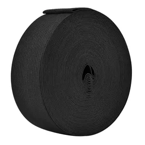 Черно-белая вязаная эластичная лента для одежды