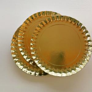 Poêle ronde jetable <span class=keywords><strong>Rose</strong></span> Or Argent Home Party Plateau <span class=keywords><strong>en</strong></span> papier Vaisselle Gâteau d'anniversaire Pique-nique Barbecue <span class=keywords><strong>Assiette</strong></span> - Product Image 5