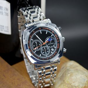 Montres de créateur personnalisées pour hommes, montre haut de gamme en acier, montre multifonctionnelle pour hommes, étanche, chronographe lumineux - Product Image 3
