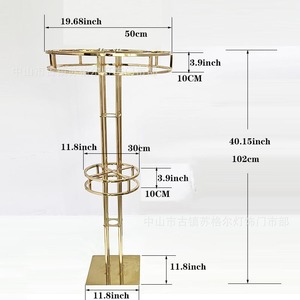 Goud Metalen Bloem Stand Vaas Bruiloft Decoratie Tafel Middelpunt Gouden Bloem Display Rek Metalen Boog Bruiloft Evenement Onderdeel Decor - Product Image 4