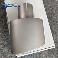 Embout d'échappement ovale en acier inoxydable 140x90mm, finition argentée, silencieux pour modification et décoration de voiture