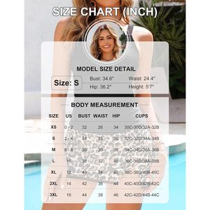 Traje de Baño Tankini de Dos Piezas para Mujer, Cintura Alta, Control de Abdomen, Falda con Estampado de Leopardo, Vestido de Baño, Cuello en V Profundo, Spandex y Poliéster - Product Image 6