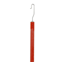 AHIR-PST-30-2 Bâton de verrouillage en fibre de verre époxy à tête plate, 2 sections, 3 m, pour travaux sur ligne sous tension