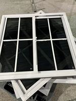 Fenêtre extérieure à simple battant en PVC résistant aux ouragans, double vitrage trempé, coulissante verticalement, moustiquaire optionnelle, cuisine, salle de bain