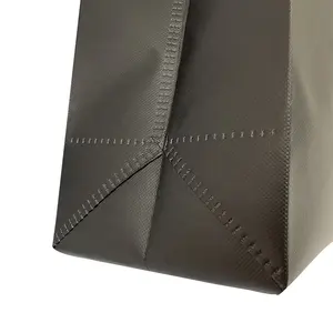 Eco Vriendelijke Herbruikbare Grocery Tassen Black Gift Bags Met Handvatten Voor Bruiloft, Verjaardag, Partij, Winkelen