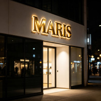Enseigne lumineuse LED 3D personnalisée, lettres en relief rétroéclairées, signalétique électronique en métal 3D pour extérieur, enseigne de magasin
