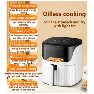 2023 8L Air <span class=keywords><strong>friteuse</strong></span> numérique <span class=keywords><strong>sans</strong></span> <span class=keywords><strong>huile</strong></span> Air chaud <span class=keywords><strong>friteuse</strong></span> électrique avec fenêtre visible écran tactile maison <span class=keywords><strong>friteuse</strong></span> machine prise ue - Product Image 2