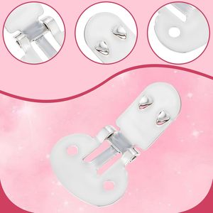 Ymapinc Clips Metálicos Decorativos Plateados para Zapatos de Mujer, Lazos para Zapatos, Adornos DIY para Calzado - Product Image 3