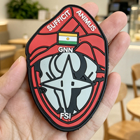 Patch moral en PVC souple 3D gaufré personnalisé, écologique, en forme de cœur, avec support thermocollant pour sacs, bagages, valises et chapeaux