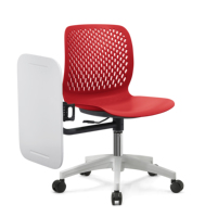 Chaise d'étudiant, mobilier scolaire, mobilier de salle de classe moderne, mobilier de conférence, chaise de formation en PP avec tablette d'écriture